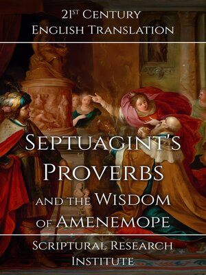 cover image of Septuagint's Proverbs and the Wisdom of Amenemope